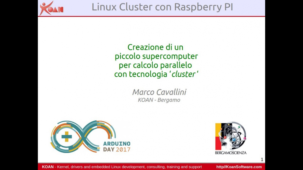 Creazione di un Linux MPI cluster Raspberry Pi