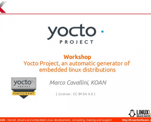 Yocto Workshop LinuxLab 2018